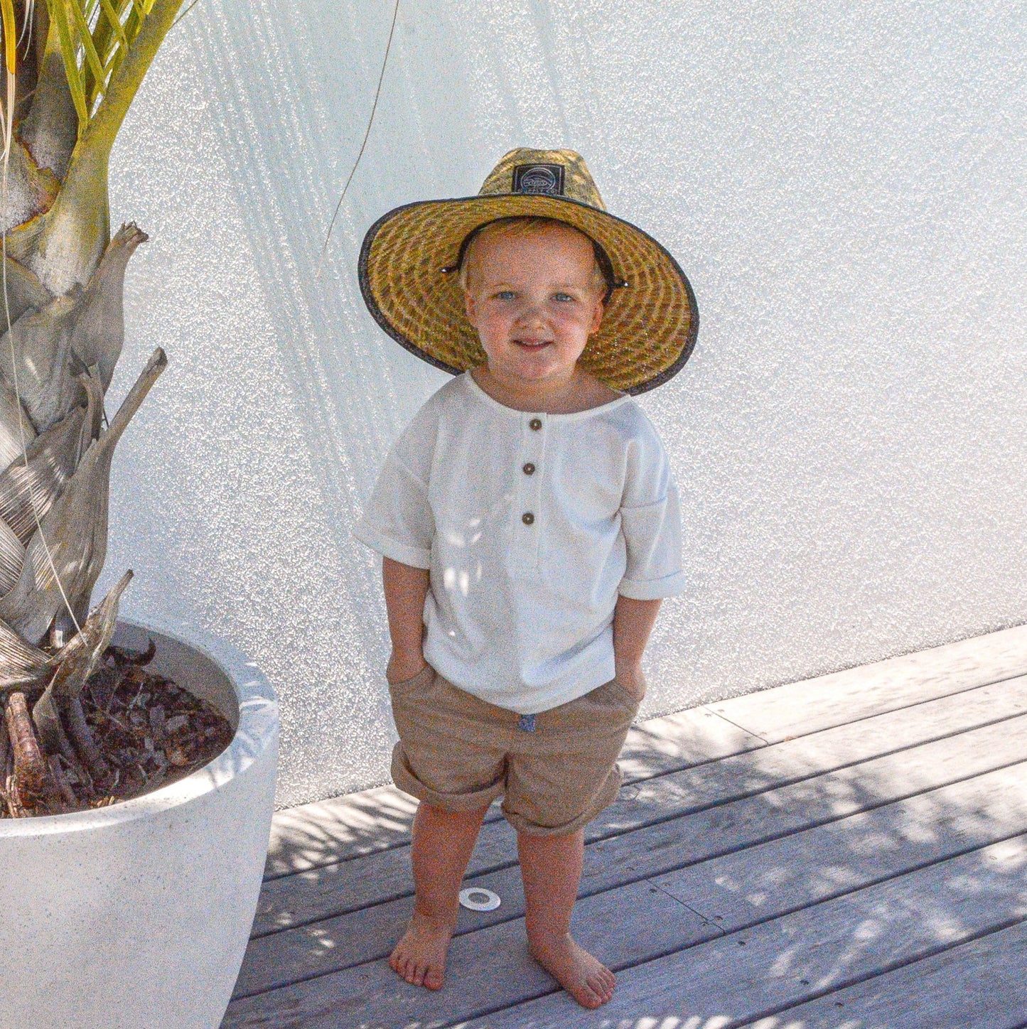 Gots certified organic cotton, ethical and sustainable fashion for babies and toddler, reef-friendly fashion, gender neutral, Australian small business , green reef co, minimalistic fashion, capsule wardrobe for toddler, summer capsule, baby romper with stripes and reef prints, lightweight, breathable cotton